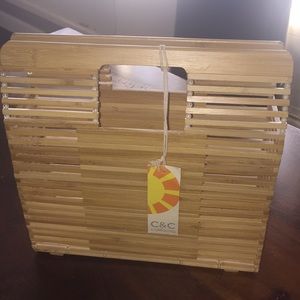C&C California bamboo handbag. NWT